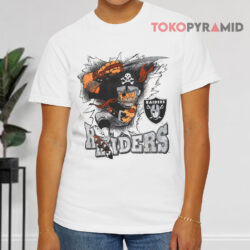 Vintage 1993 Los Angeles Raiders Nfl Football White T shirt