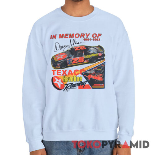 Vintage 1993 Nascar In Memory Of Davey Allison Rare Sweatshirt