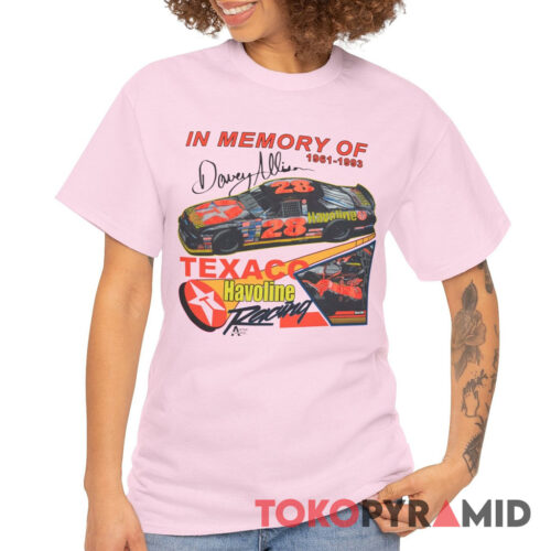Vintage 1993 Nascar In Memory Of Davey Allison Rare T Shirt