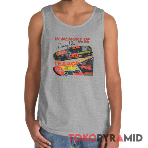 Vintage 1993 Nascar In Memory Of Davey Allison Rare Tank Top