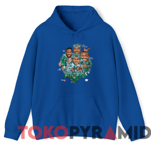 Vintage 1993 Philadelphia Eagles Caricature Xplosion T shirt Blue Hoodie Vintage 1993 Philadelphia Eagles Caricature Xplosion T shirt Blue Hoodie