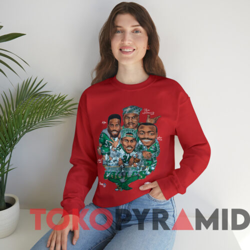 Vintage 1993 Philadelphia Eagles Caricature Xplosion T shirt Red Sweatshirt Vintage 1993 Philadelphia Eagles Caricature Xplosion T shirt Red Sweatshirt