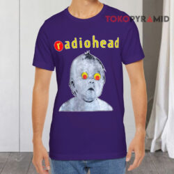 Radiohead Band Pablo Honey Tour 2 Side Navy Unisex Tshirt