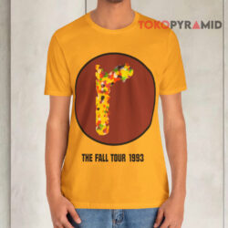 Vintage 1993 Radiohead The Fall Tour Yellow T shirt