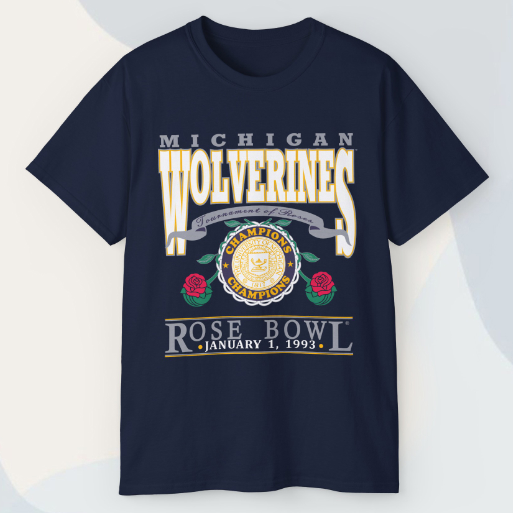 Vintage 1993 Rose Bowl Michigan Football T shirt Vintage 1993 Rose Bowl Michigan Football T shirt