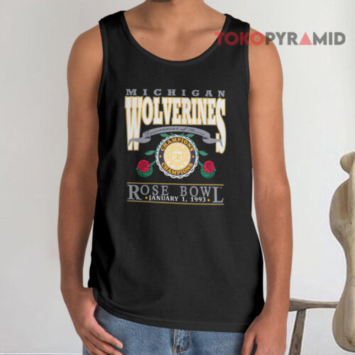 Vintage 1993 Rose Bowl Michigan Football Tank Top Vintage 1993 Rose Bowl Michigan Football Tank Top