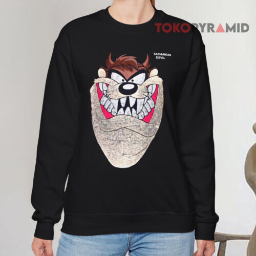 Vintage 1993 Taz The Tasmanian Devil Big Face Sweatshirt