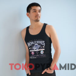 Vintage 1993 World Series Philadelphia Vs Toronto T shirt Black TankTop