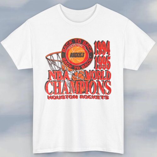 Vintage 1994 1995 NBA World Champions Houston Rockets Shirt