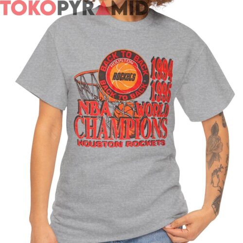 Vintage 1994 1995 NBA World Champions Houston Rockets Shirt