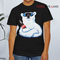 Vintage 1994 Coca cola Polar Bear Black T shirt