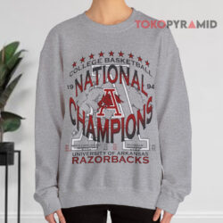 Vintage 1994 College Basketball National Champions University Of Arkansas Razorbacks Sweatshirt