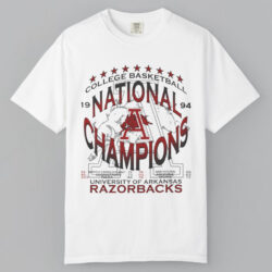 Vintage 1994 College Basketball National Champions University Of Arkansas Razorbacks T shirt