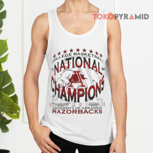 Vintage 1994 College Basketball National Champions University Of Arkansas Razorbacks Tank Top