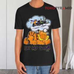 Vintage 1994 Garfield Eat My Snow Black T shirt