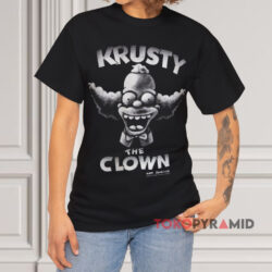 Vintage 1994 Krusty Clown Bart Homer Simpsons Black T shirt