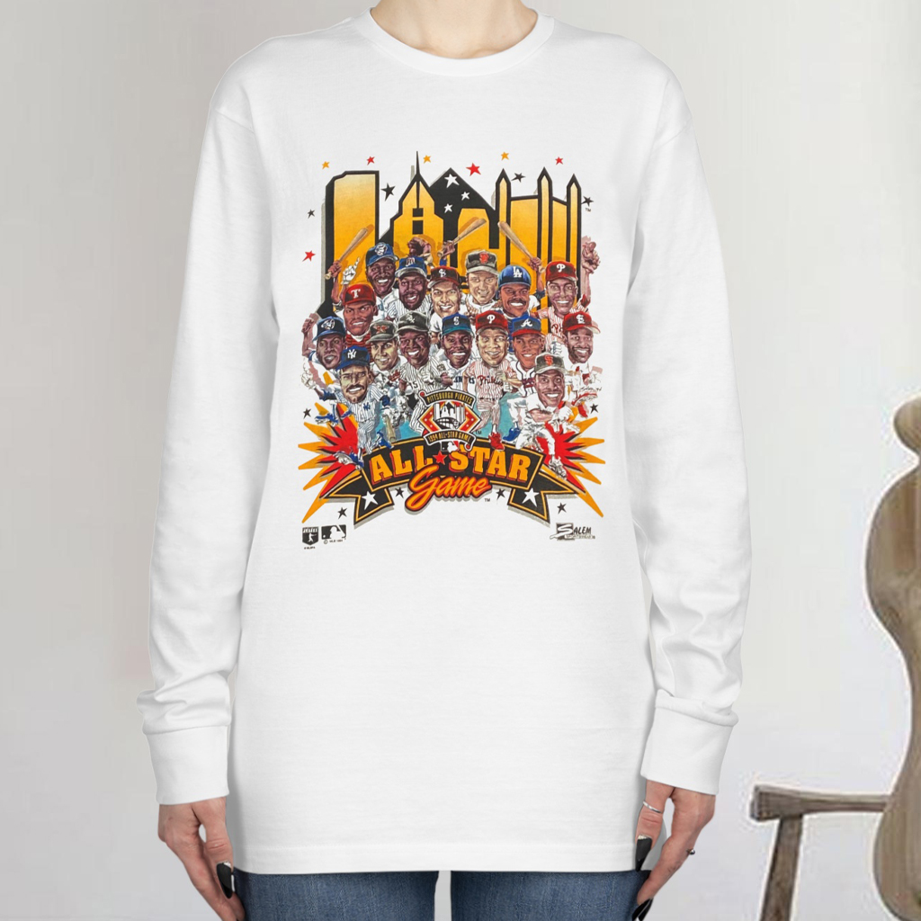 Vintage 1994 MLB All Star Game Pittsburgh Pirates Salem Caricature Long sleeved Vintage 1994 MLB All Star Game Pittsburgh Pirates Salem Caricature Long sleeved