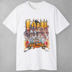 Vintage 1994 MLB All Star Game Pittsburgh Pirates Salem Caricature Shirt