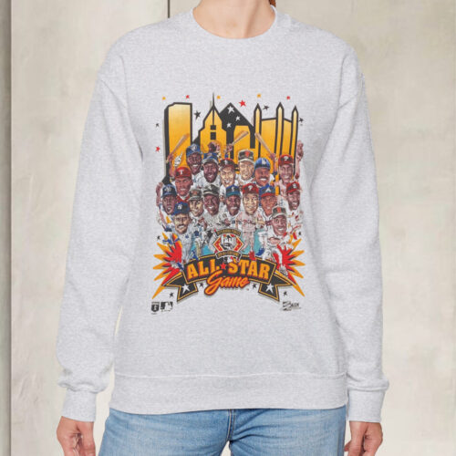 Vintage 1994 MLB All Star Game Pittsburgh Pirates Salem Caricature Sweatshirt Vintage 1994 MLB All Star Game Pittsburgh Pirates Salem Caricature Sweatshirt