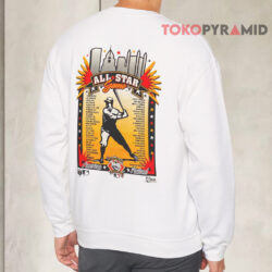 Vintage 1994 MLB All Star Game Pittsburgh Pirates Caricature Shirt 2 Vintage 1994 MLB All Star Game Pittsburgh Pirates Salem Caricature Sweatshirt Back