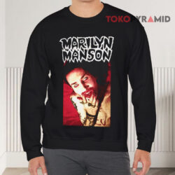 Vintage 1994 Marilyn Manson God Of Fuck Shirt 3 Vintage 1994 Marilyn Manson God Of Fuck Sweatshirt Front