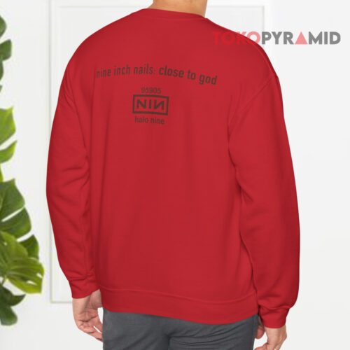 Vintage 1994 Nine Inch Nails Closer To God Sweatshirt Back Vintage 1994 Nine Inch Nails Closer To God Sweatshirt Back