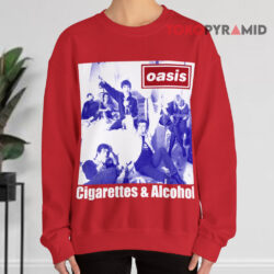 Vintage 1994 Oasis Cigarettes & Alcohol Shirt 3 Vintage 1994 Oasis Cigarettes & Alcohol Sweatshirt