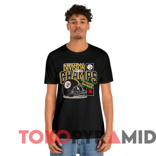 Vintage 1994 Pittsburgh Steelers Afc Central Division Champs T shirt Black T shirt