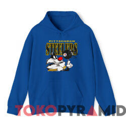 Vintage 1994 Pittsburgh Steelers Sylvester Looney Tunes T-shirt 3 Vintage 1994 Pittsburgh Steelers Sylvester Looney Tunes T shirt Blue Hoodie