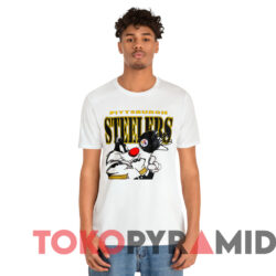 Vintage 1994 Pittsburgh Steelers Sylvester Looney Tunes T shirt White T shirt