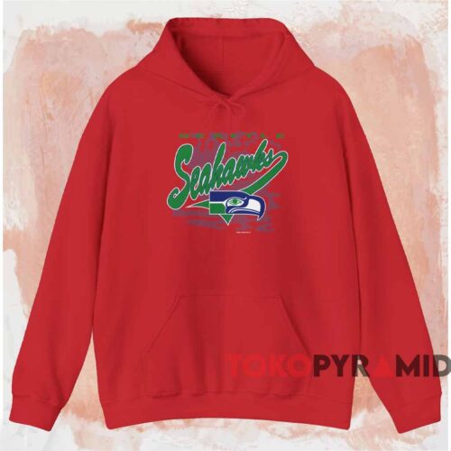 Vintage 1994 Seattle Seahawks Nfl Shirt Red Hoodie