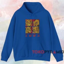 Vintage 1994 Simba The Lion King T shirt Blue Hoodie