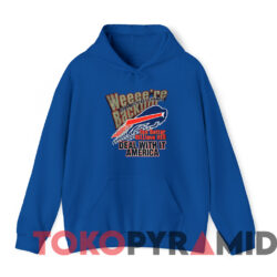 Vintage 1995 Buffalo Bills We're Back Afc T shirt Blue Hoodie