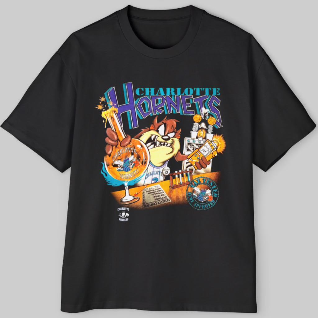 Vintage 1995 Charlotte Hornets Taz T shirt Vintage 1995 Charlotte Hornets Taz T shirt