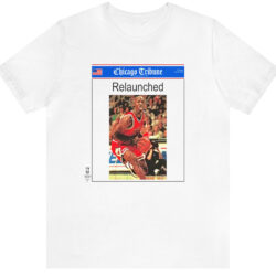 Vintage 1995 Chicago Tribune Michael Jordan Relaunched T-shirt 5 Vintage 1995 Chicago Tribune Michael Jordan Relaunched T shirt