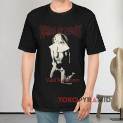 Vintage 1995 Cradle Of Filth Vestal Masturbation Black T shirt