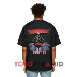 Vintage 1995 Hank Williams Jr Tour Black T shirt Back