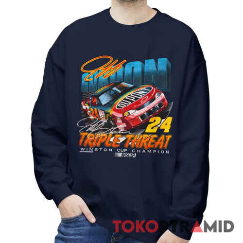 Vintage 1995 Jeff Gordon Triple Threat T shirt Nascar Winston Cup Champion Sweatshirt