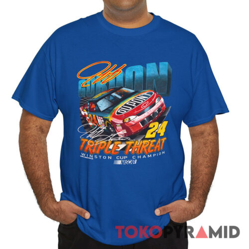 Vintage 1995 Jeff Gordon Triple Threat T shirt Nascar Winston Cup Champion T Shirt