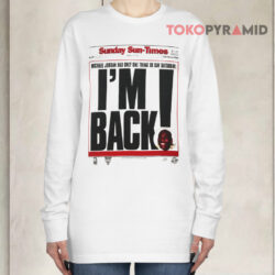 Vintage 1995 Michael Jordan I'm Back Chicago Sun times Long sleeved