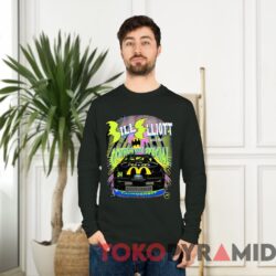 Vintage 1995 Nascar Bill Elliott Batman Tee McDonald's Racing Black Long sleeved