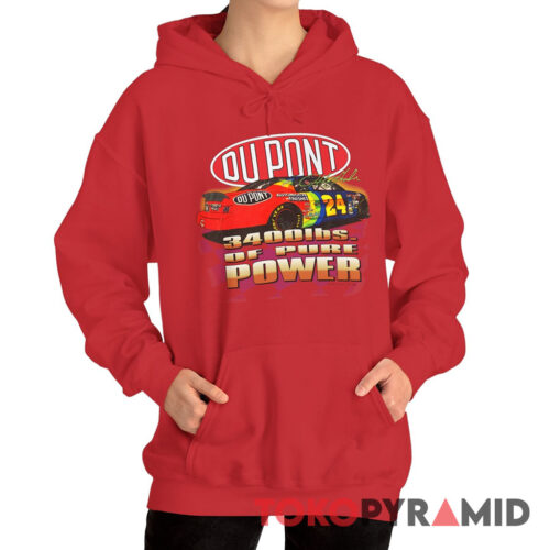 Vintage 1995 Nascar Jeff Gordon 24 DuPont Winston Cup Champion Hoodie
