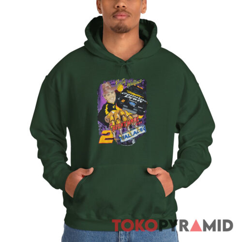 Vintage 1995 Nascar Rusty Wallace T shirt Nightmare On Wallace St Hoodie