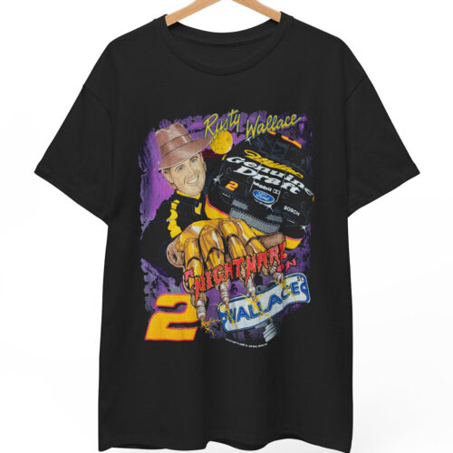 Vintage 1995 Nascar Rusty Wallace T-shirt Nightmare On Wallace St