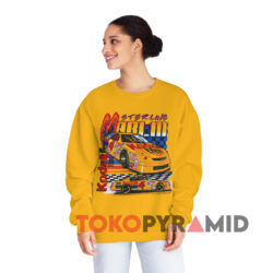 Vintage 1995 Nascar Sterling Marlin Kodak Yellow Sweatshirt