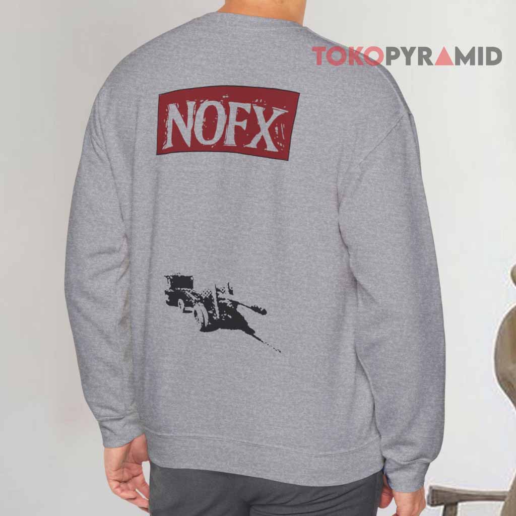 Vintage 1995 Nofx Punk In Drublic Sweatshirt Back Vintage 1995 Nofx Punk In Drublic Sweatshirt Back