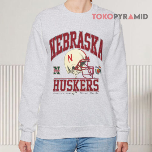 Vintage 1995 Orange Bowl Nebraska Cornhuskers Grey Sweatshirt Vintage 1995 Orange Bowl Nebraska Cornhuskers Grey Sweatshirt