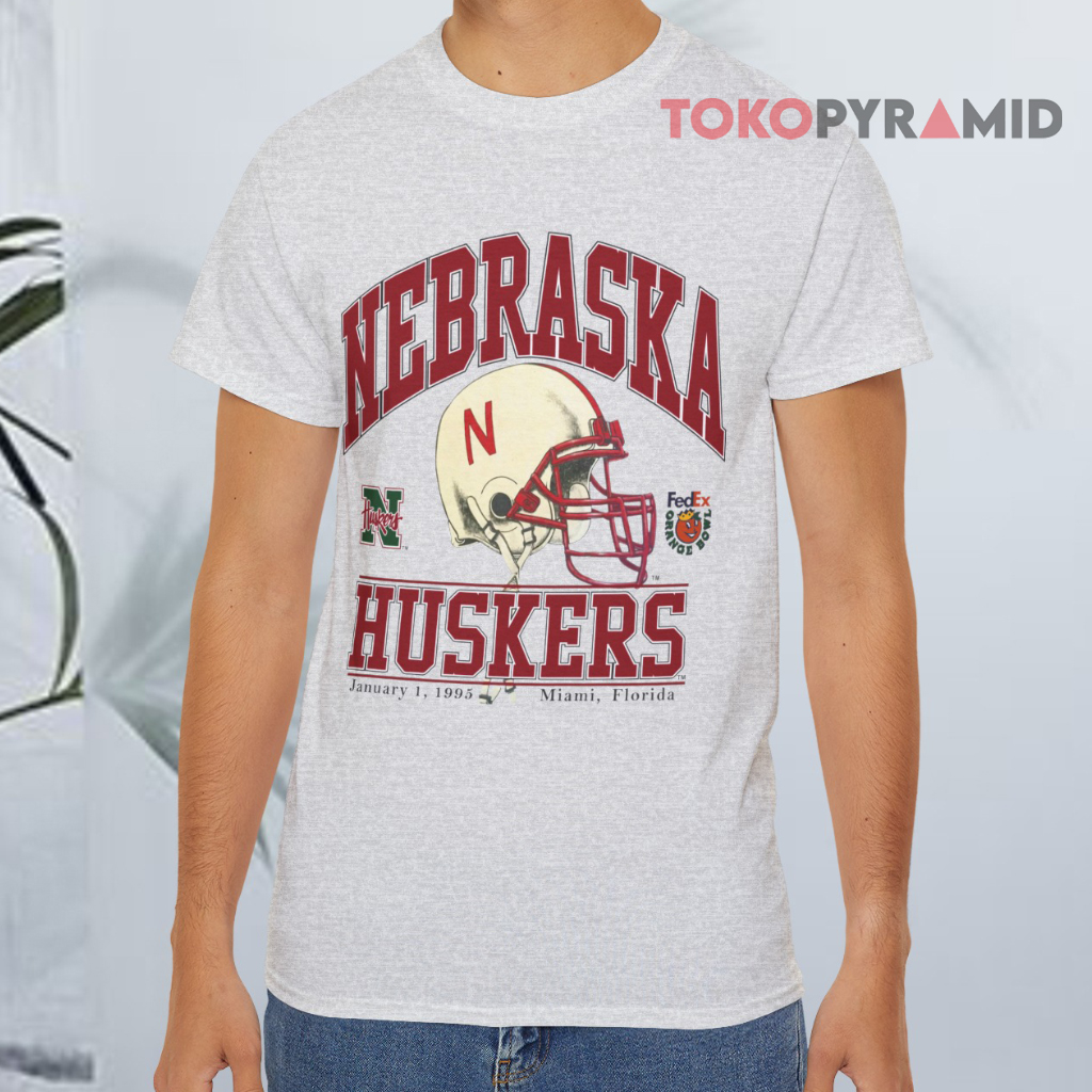 Vintage 1995 Orange Bowl Nebraska Cornhuskers Grey T shirt Vintage 1995 Orange Bowl Nebraska Cornhuskers Grey T shirt