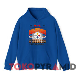 Vintage 1995 Pittsburgh Steelers AFC Conference Champions T Shirt 3 Vintage 1995 Pittsburgh Steelers Afc Conference Champions T Shirt Blue Hoodie