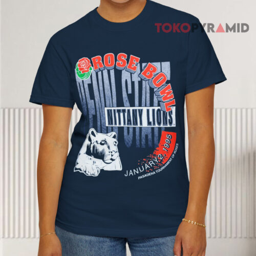 Vintage 1995 Rose Bowl Penn State Nittany Lions Navy T shirt